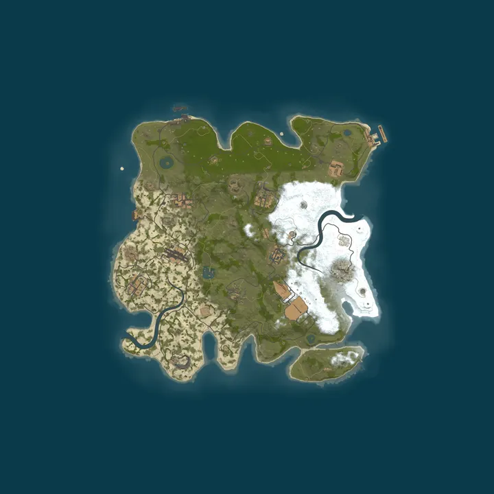 Map of [AU] Rust Deluxe 3x | Solo/Duo | Weekly Map Wipe - Wiped 5 days