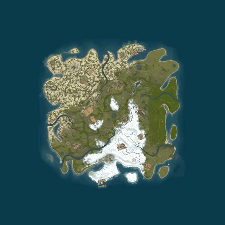 Map of Bot Wars Redux PVE 5X