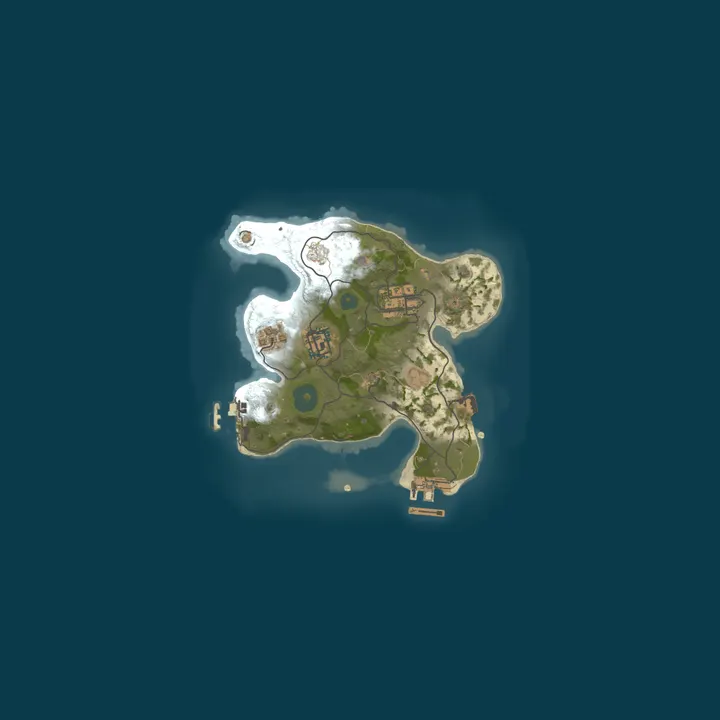Map of Rust Server