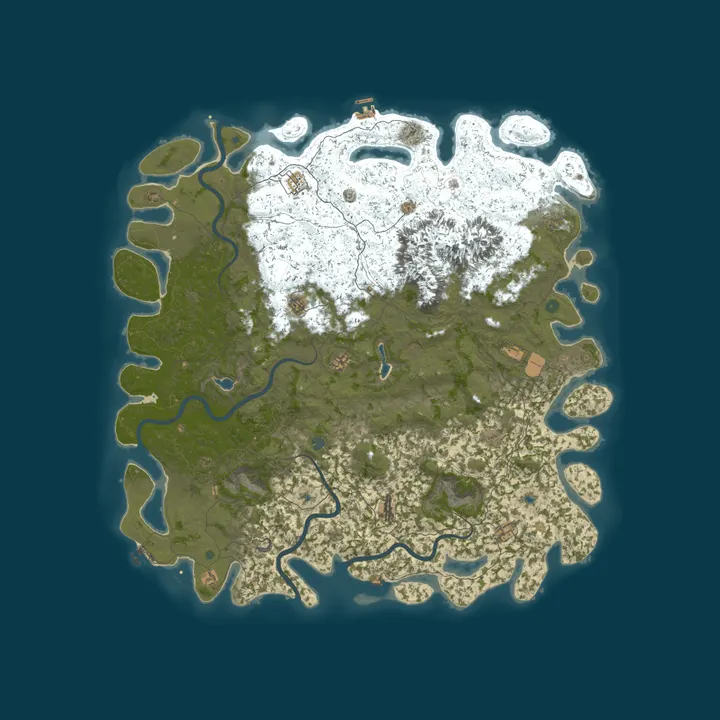 Map of WILDLANDS HAVEN | CASUAL PvE | 2X | NO RAID