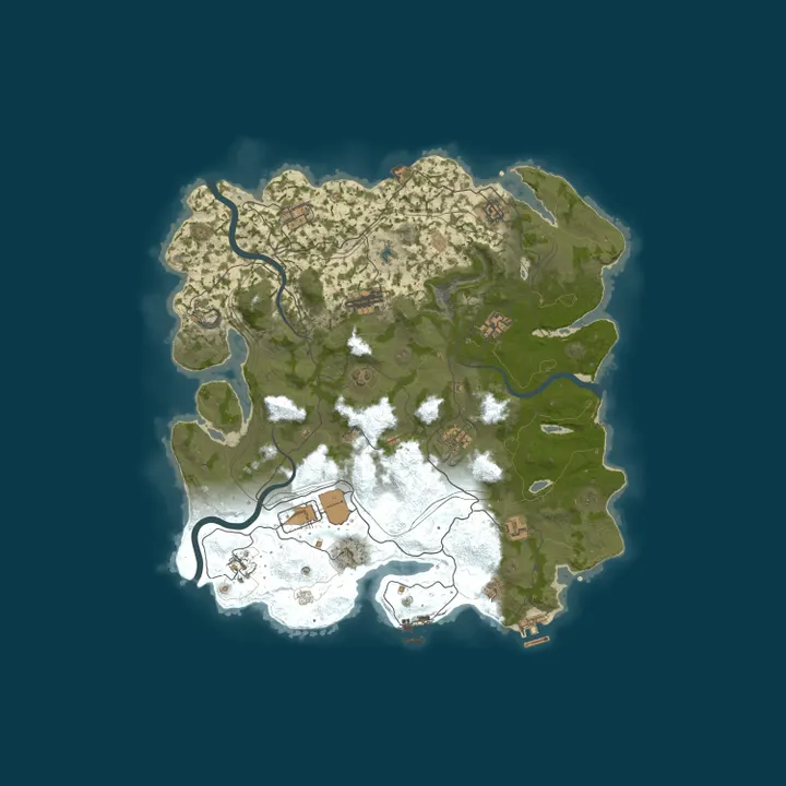 Map of РУССКИЙ | ERA RUST #2 | ДЛЯ НОВИЧКОВ - 01.10