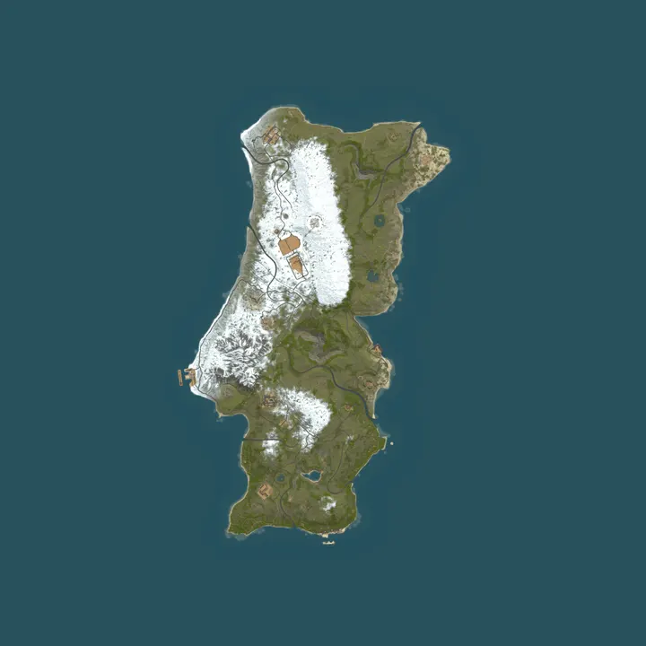 Map of RustGhost-PT Server PVP/Team Vs Team X3 Low Decay