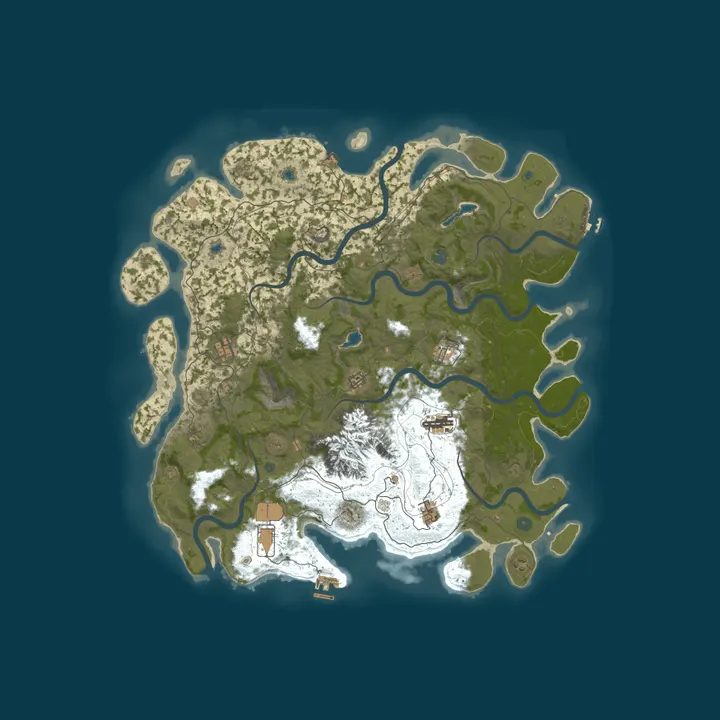 Map of The Grid - NO DECAY/UPKEEP Vanilla Monthly NA/CA