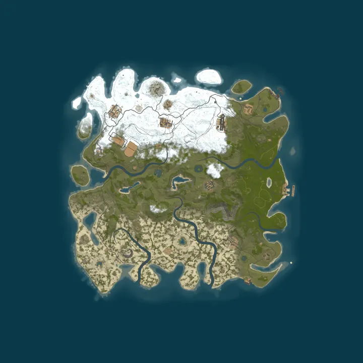 Map of Falkors Retreat |PVE|Raidable Bases|Skill Tree|
