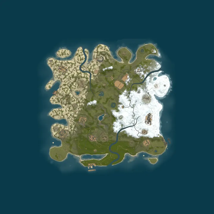 Map of Simple Rust | Solo/Duo | Vanilla+ | Monthly