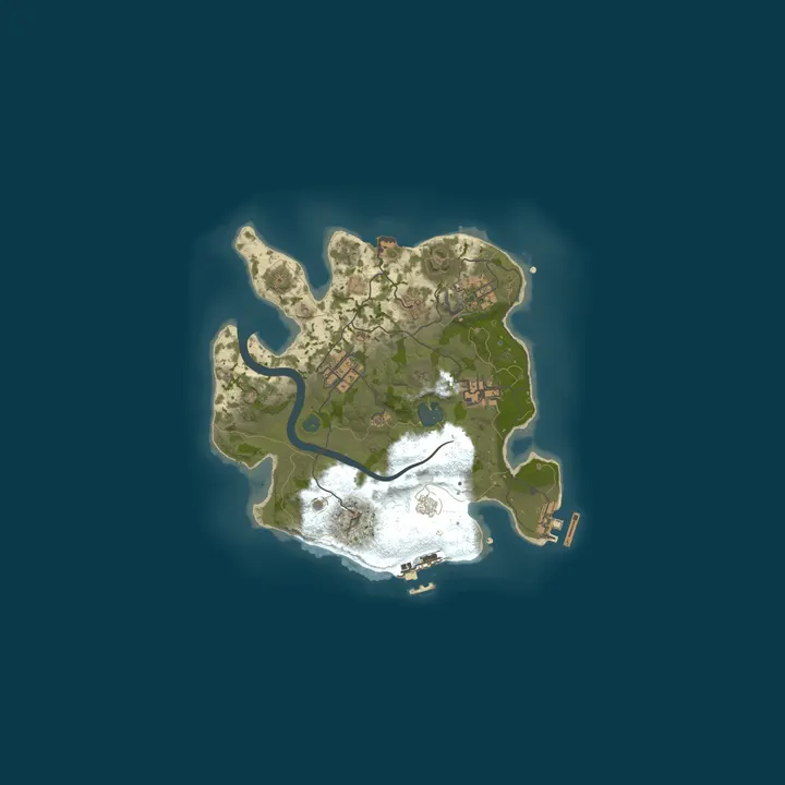 Map of A Shockbyte Rust Server