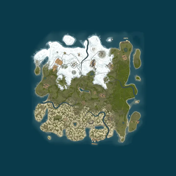 Map of Well Baked -Custom Server, 75% upkeep, Half hack-crate time, Qu