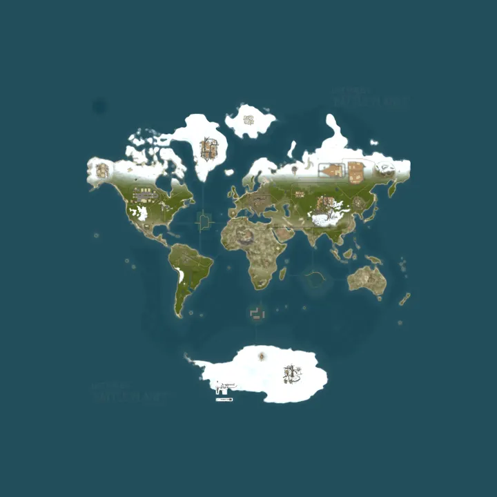 Map of GHOSTiEs BATTLE PLANET | 2x | Solo/Duo | Monthly | Keep BPs