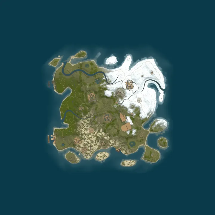 Map of A Shockbyte Rust Server