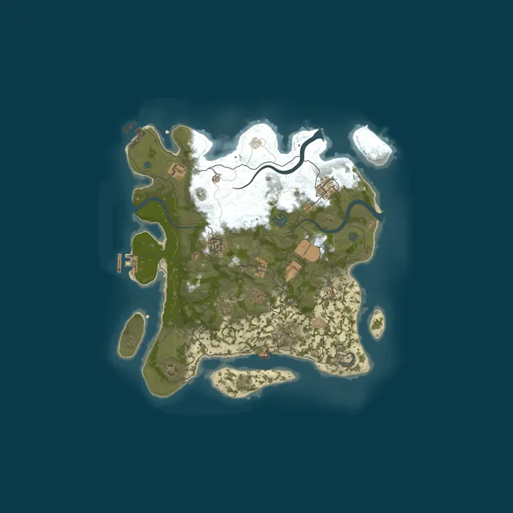 Map of Lil Rusters [US Biweekly] 2X | Raidable Bases | FRESH WIPE