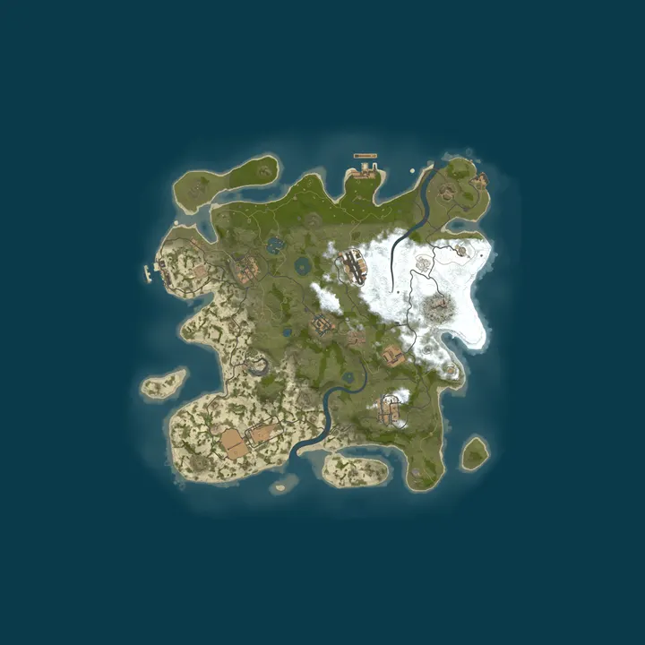 Map of A Shockbyte x Discord Production Rust Server
