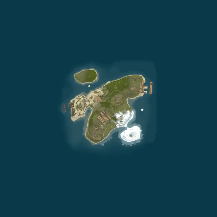 Map of A Shockbyte Rust Server