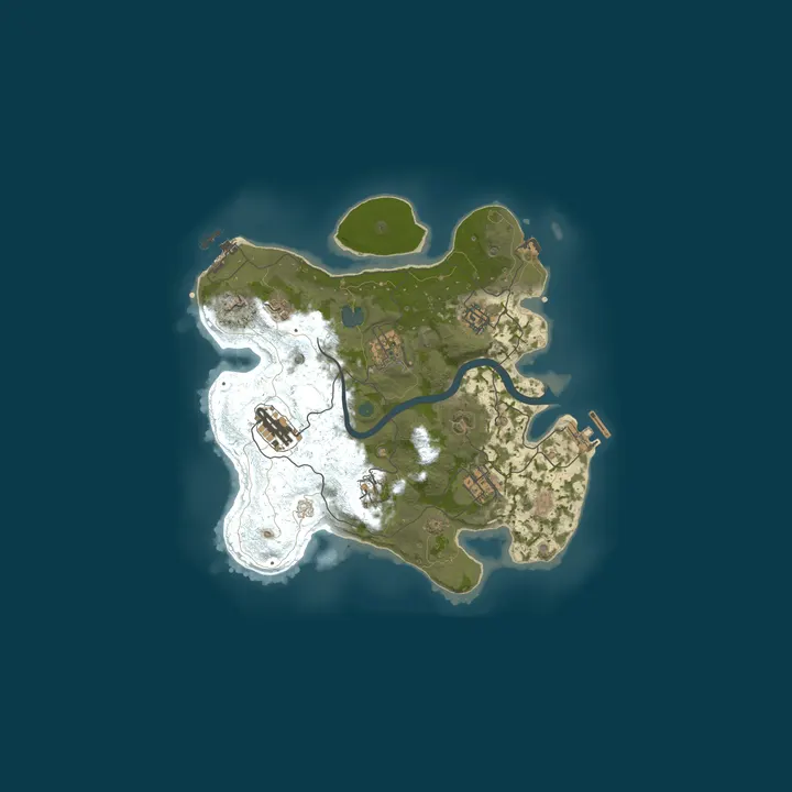 Map of A Shockbyte Rust Server