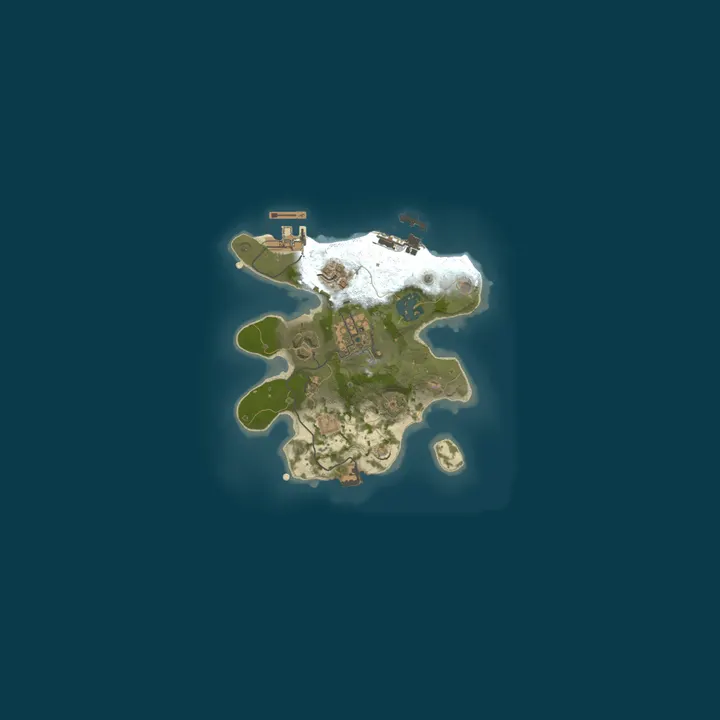 Map of A Shockbyte Rust Server
