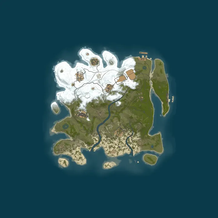 Map of RenewalRust 3x | Max 10 | Shared BPs | Custom Map |