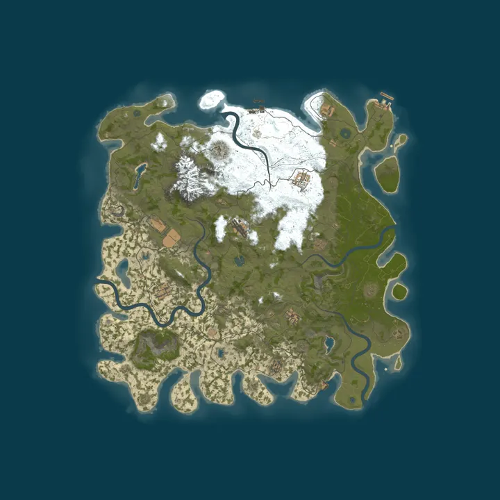 Map of Rust Server