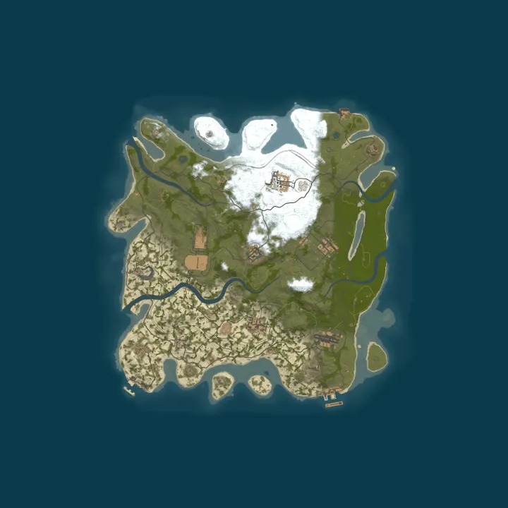 Map of EU Rusty Bear 2x Monthly Solo/Duo | Noob Friendly | Low Pop