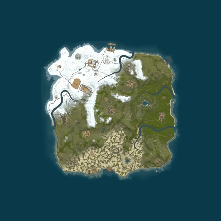 Map of RustForNoobs.com | 10x | Clans | No BPs |x10 EU | Kits