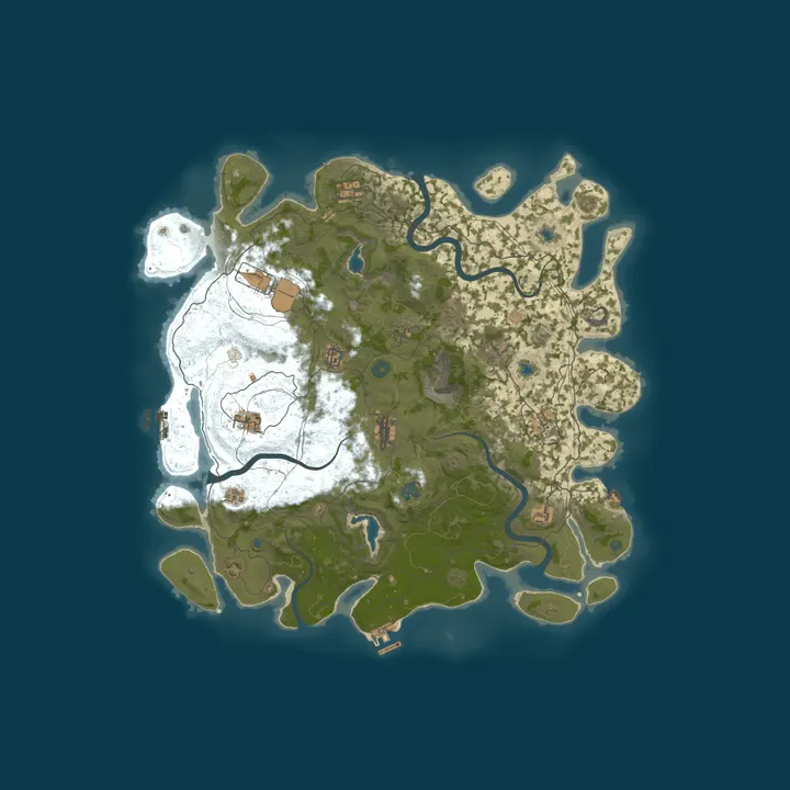 Map of RUST ADDICTS | SOLO - DUO | MONTHLY | UK