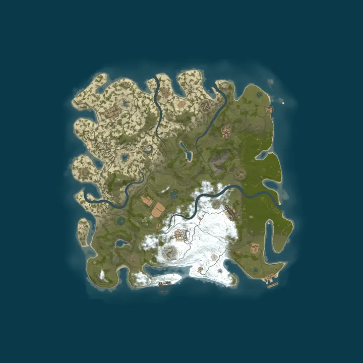 Map of Life4Gaming Rust PVE // ARENA // EVENTS usw...