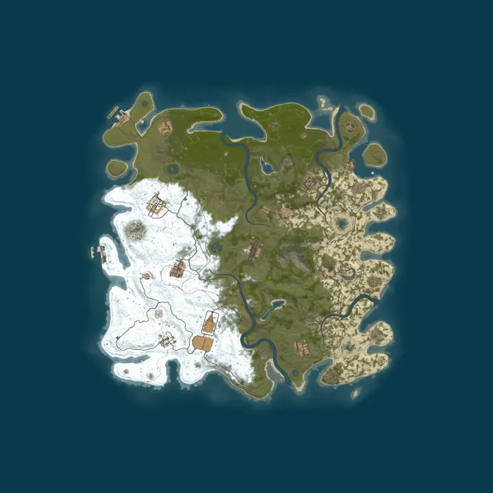 Map of Kirby's Dreamland | Raidable Bases + Kits + TP