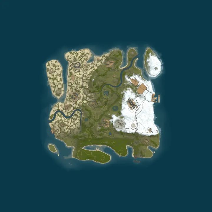 Map of FAR: Blue Lagoon