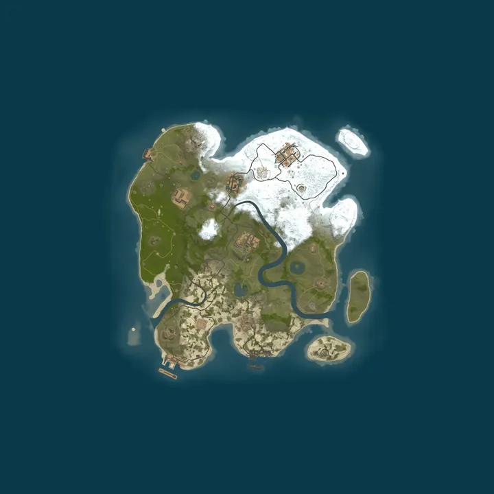 Map of Hosted by SurvivalHost.ORG