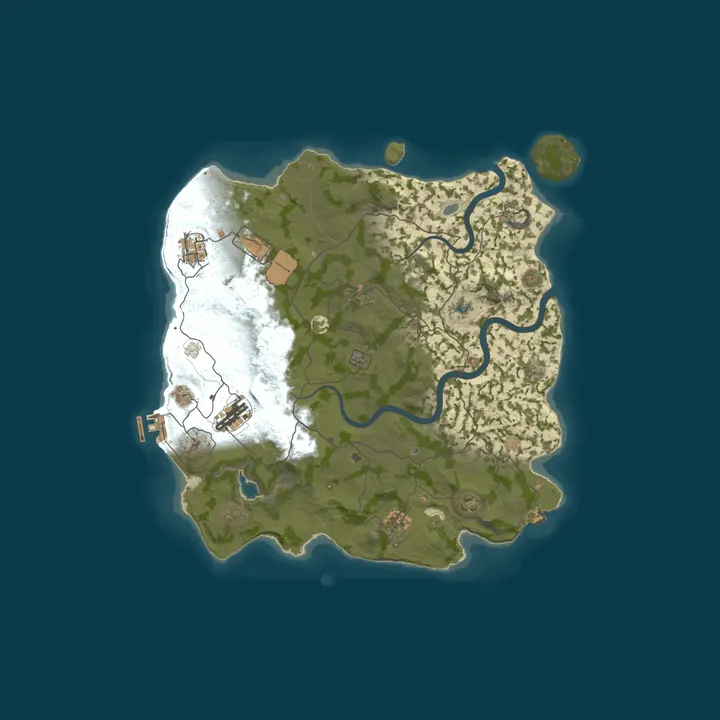 Map of ▶RUST RUSSIA SOLO [X5|BRO|TP|FPS+] WIPE 13.10◀