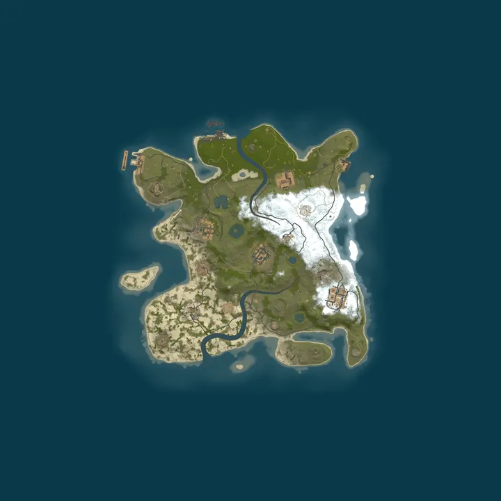 Map of LastOfRust Server 2