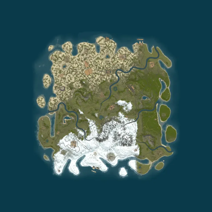 Map of Rust The Walking Dead