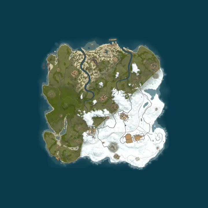 Map of SURVIVORS.GG #1 [ 2x Solo/Duo/Trio/Quad ] WIPED 12.10