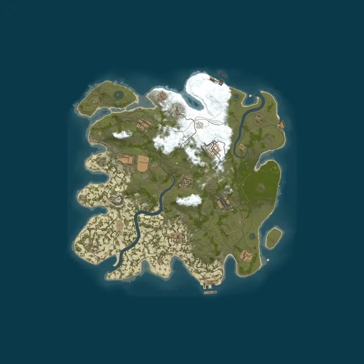 Map of BURP RUST #3 NOLIMIT [X5|TP|KIT|LOOT+] WIPE 13.10