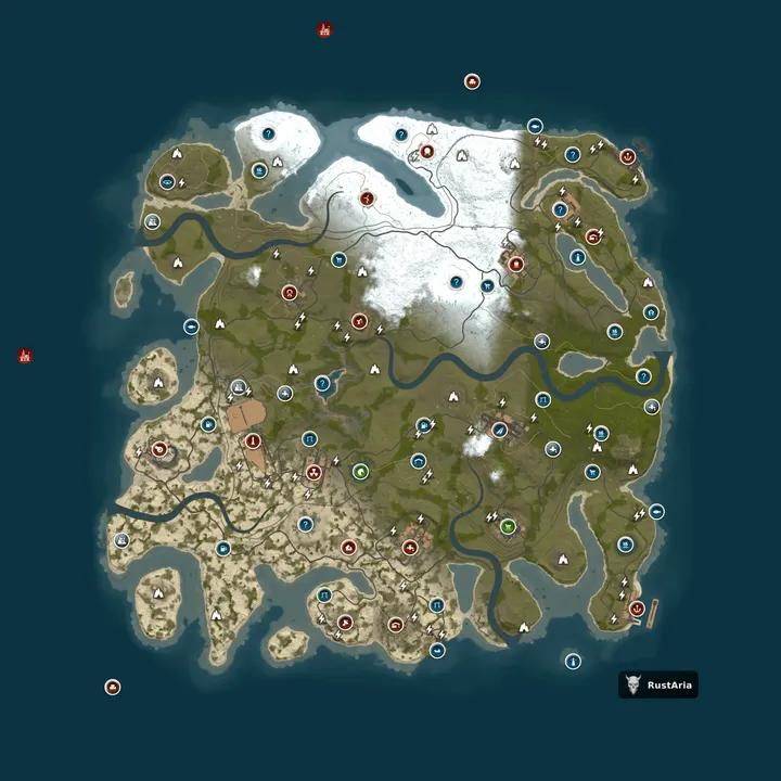 Map of RustAria #2 [х2 | NoLimit | Мoскoвcкий]