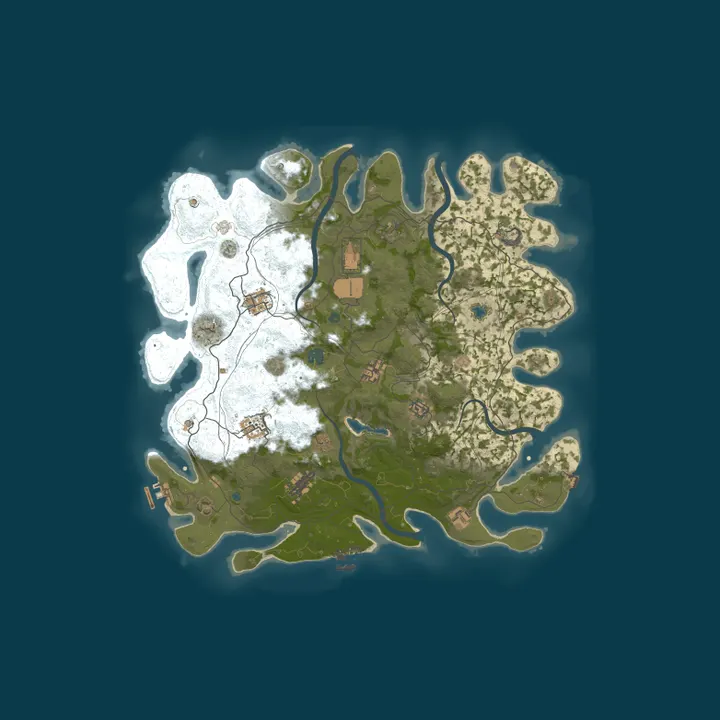 Map of 666 RUST 2Х|ДЛЯ НОВИЧКОВ|EU MAIN 13.10