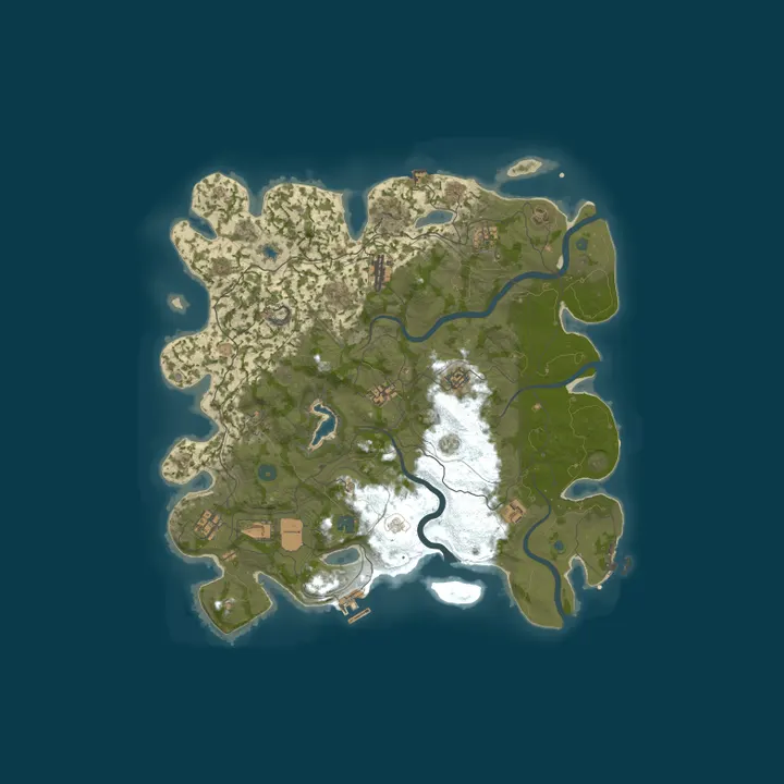 Map of 666 RUST 2Х|ДЛЯ НОВИЧКОВ|МОСКОВСКИЙ 10.10