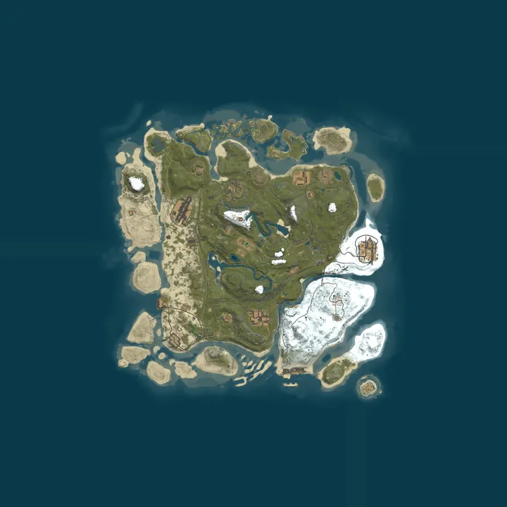 Map of 25x PvPvE - Builders Paradise x25
