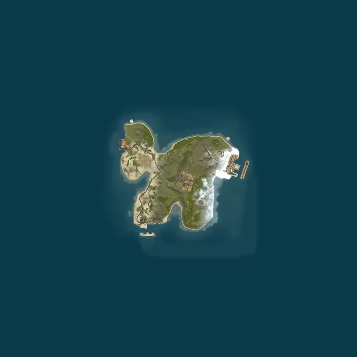 Map of A Shockbyte Rust Server