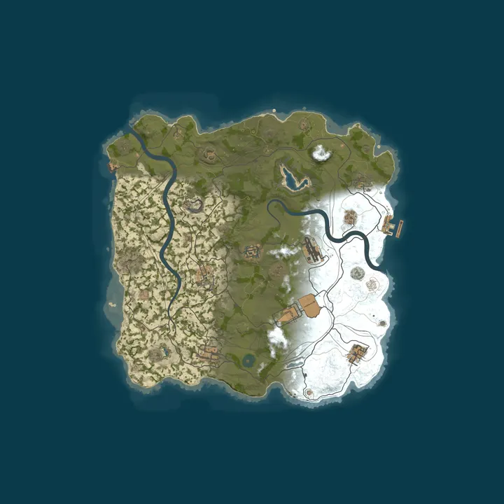 Map of WEREWOLF GAMING.CO 5x Solo/Duo/Trio/Quad/Max 5|TP|Lootx5|WIPED