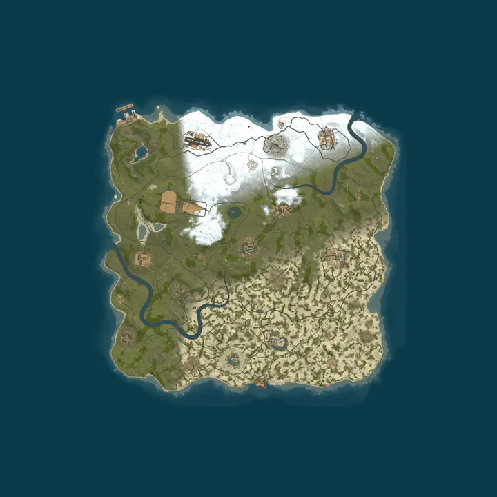Map of WEREWOLF GAMING.CO 5x Solo/Duo/Trio/Quad|TP|Kits|Loot x5|WIPED