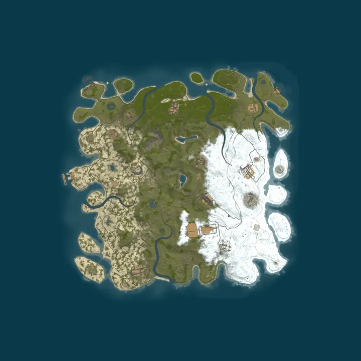 Map of [PVE] LAST OF RUST RU/EN PERMIAN AGE