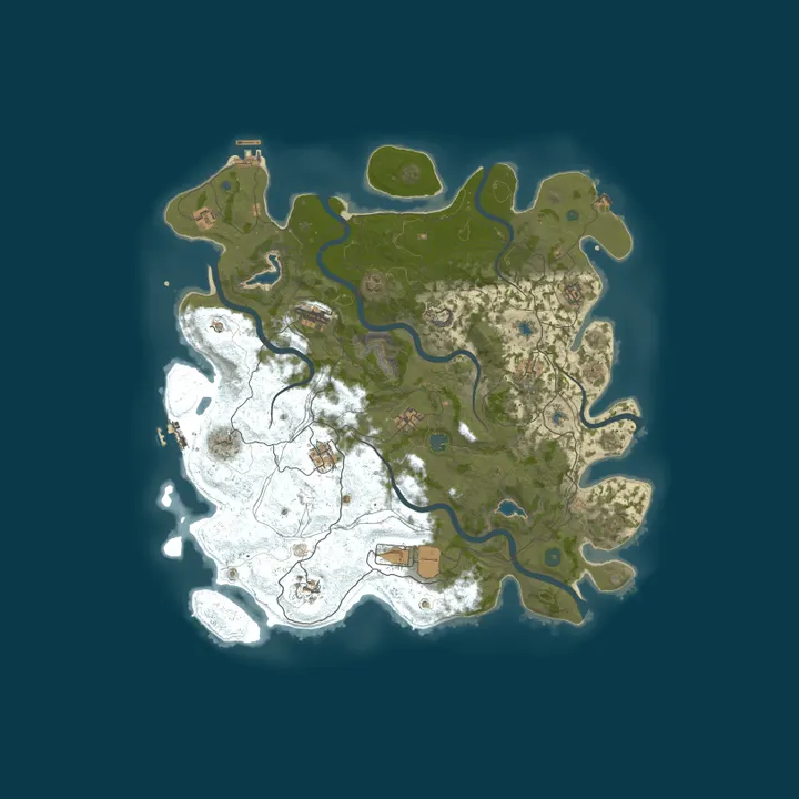 Map of Rust Server