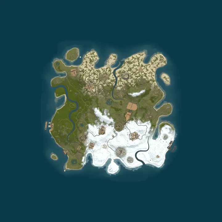 Map of A Shockbyte Rust Server