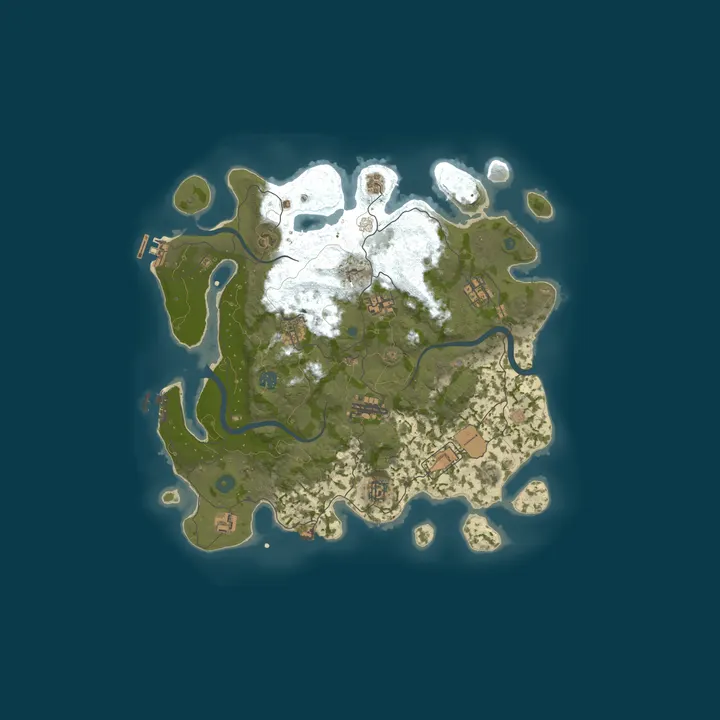 Map of Kinetic Hosting Rust Server