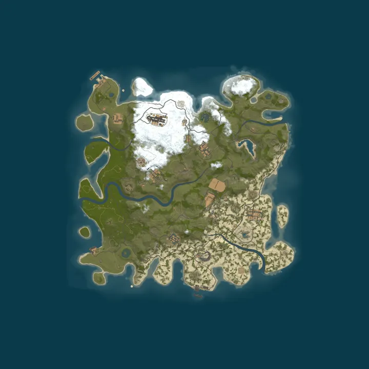 Map of [US] AshRust 2x Monthly Solo/Duo/Trio | No BP Wipes