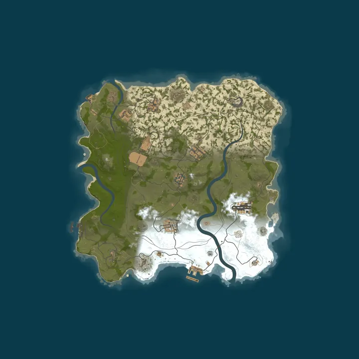 Map of TemplarGaming SEA 3x 5 Max LootX3|SkinBox|Kits JUST WIPED