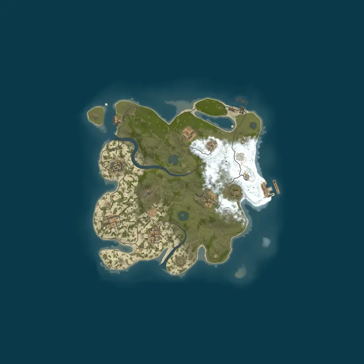 Map of RustedAK 2x |Solo/Duo/Trio|Loot+|