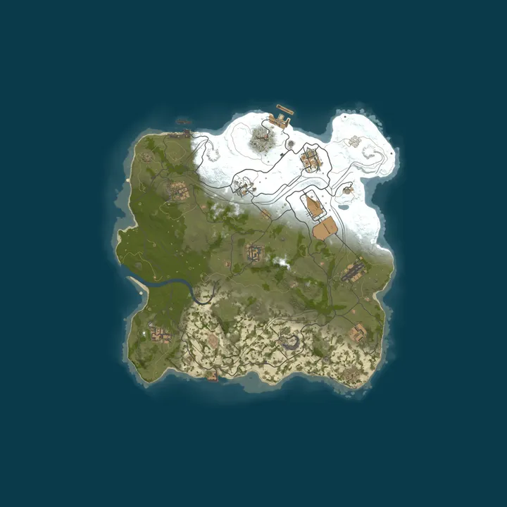 Map of WARBANDITS.GG EU 10X No BPs Loot++|PvP|MyMini|Shop|Noob Friendl
