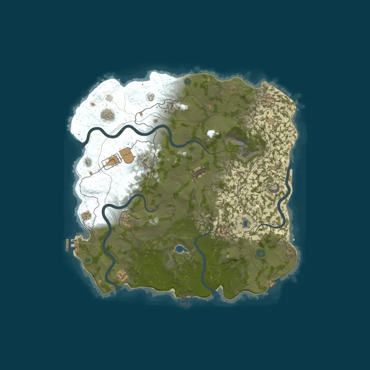 Map of JumpRust.com - EU 5x|PVP+PVE|Shop|Kits|TP|NPC Bases|Events|