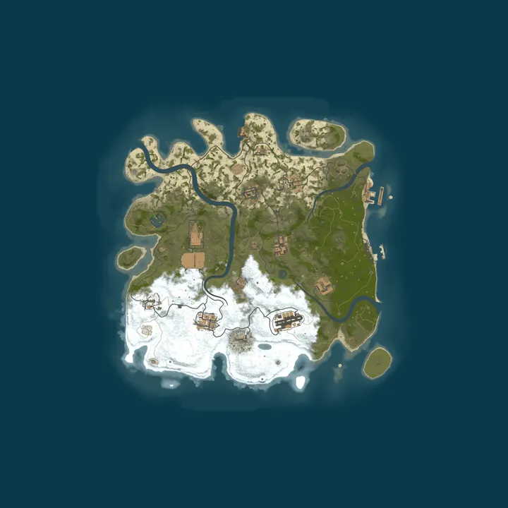 Map of Fresh Rust 2x | No Kits | No TP | Semi-Vanilla RU