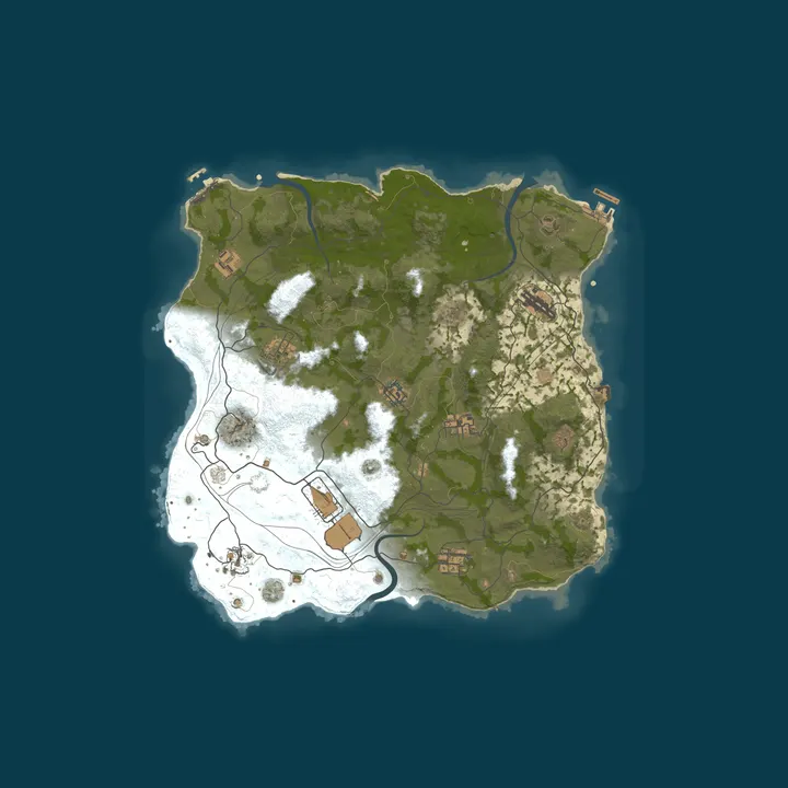 Map of DARK RUST | X2 | SOLO/DUO/TRIO/QUAD |